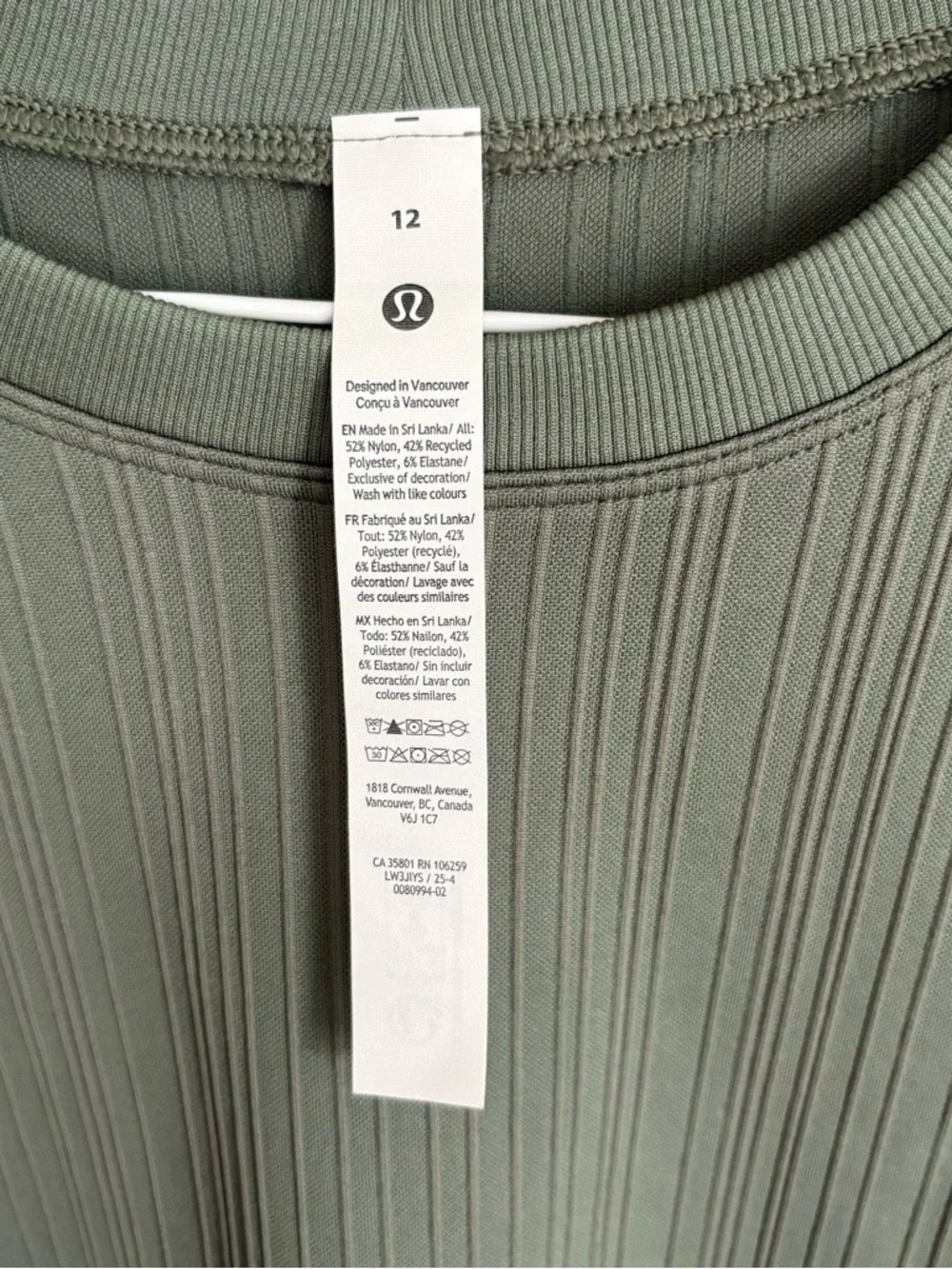 LULULEMON Ribbed Rest Less Pullover Size 12 NWT - Picture 4 of 5